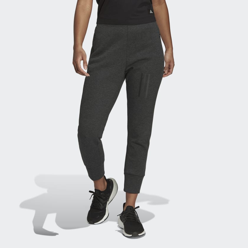 adidas Mission Victory Slim-Fit High-Waist Pants - Black