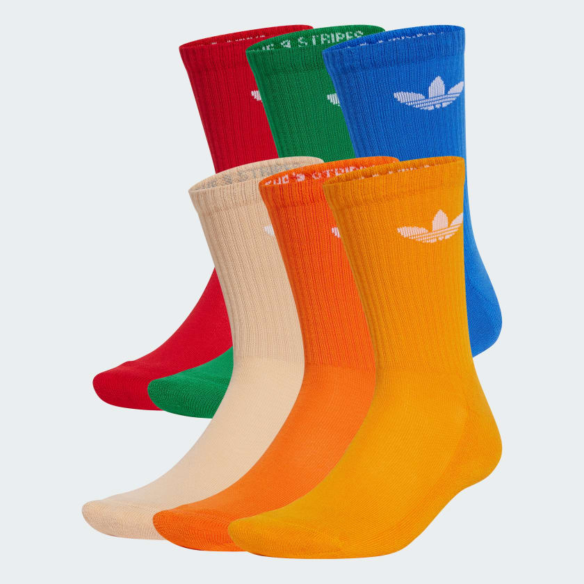 Chaussettes rembourrees Trefoil 6 paires Rose adidas adidas France