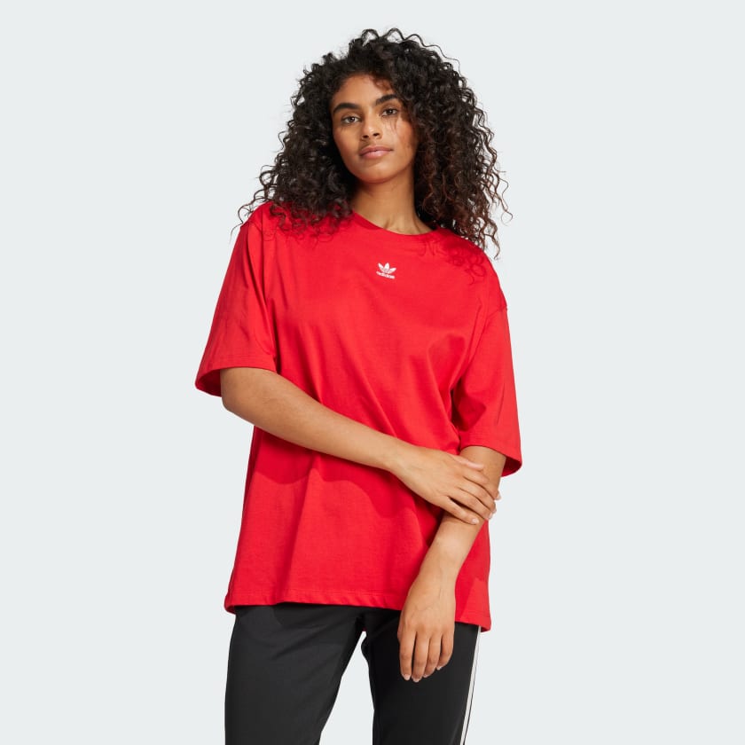 Adidas t shirt boyfriend on sale