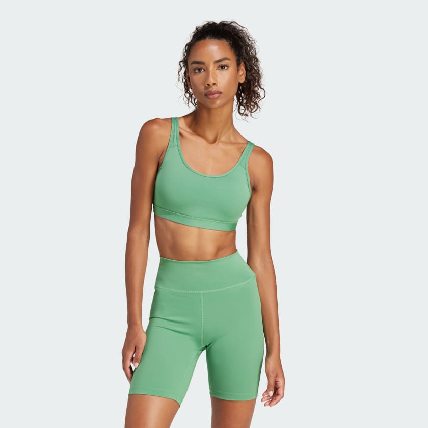 adidas All Me Essentials Medium Support Bra Green adidas T rkiye
