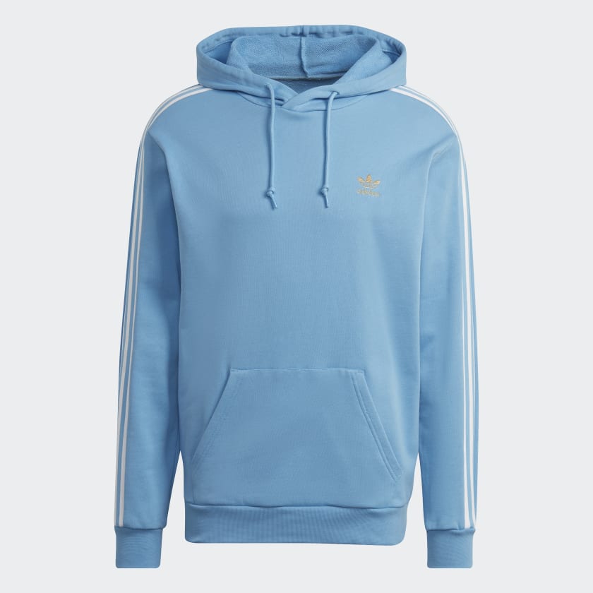 adidas 3 Stripes Hoodie Blue adidas India
