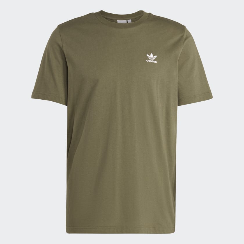 adidas Trefoil Essentials Tee Green Free Shipping with adiClub adidas US