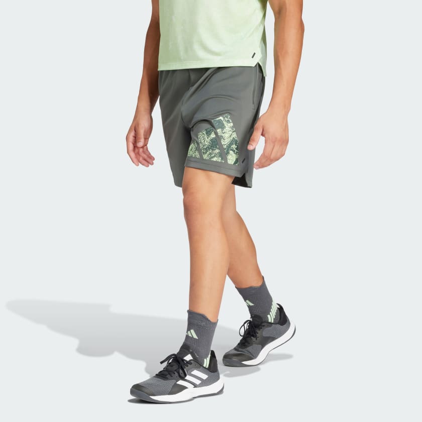 Shorts de Entrenamiento Tejidos con Logo Plomo adidas adidas Peru