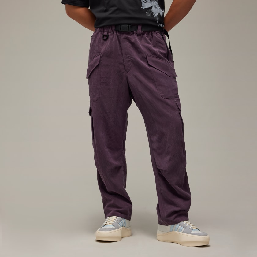 ADIDAS X HARDIES Pants Mens M Convertible Cargo Skateboarding Twill Black  Purple