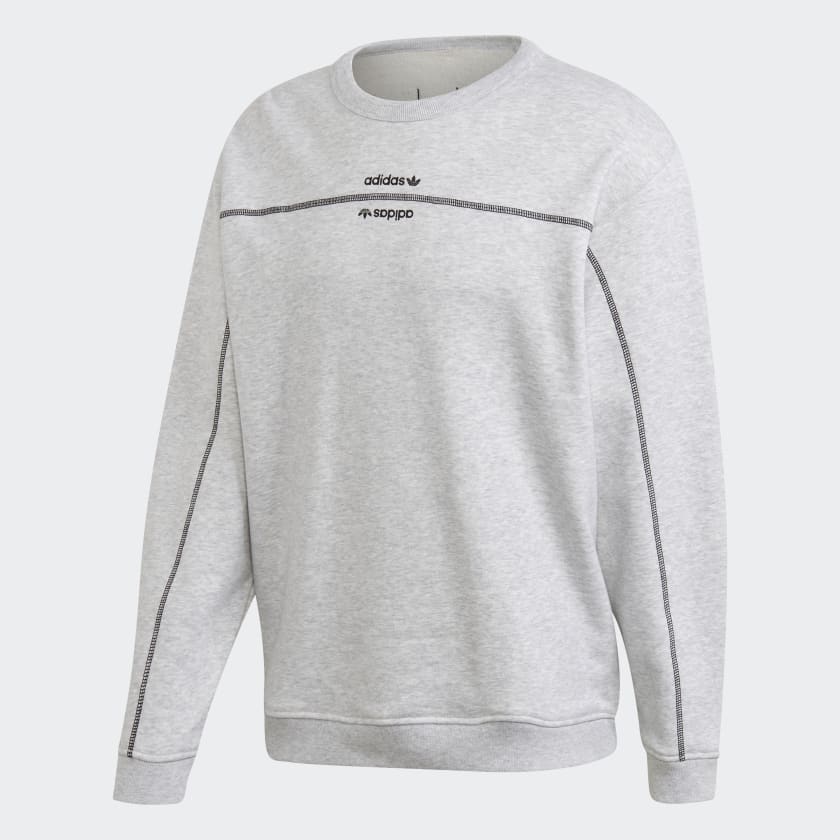 adidas Crew Sweatshirt Grey adidas New Zealand