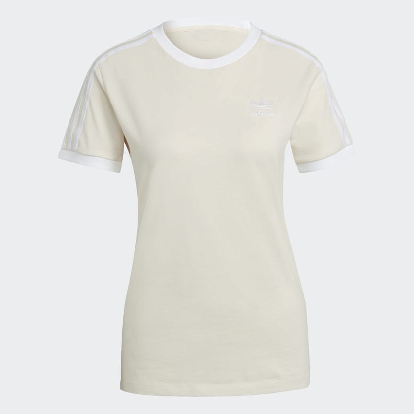 adidas ADICOLOR CLASSICS STRIPES T Shirt Beige adidas UK