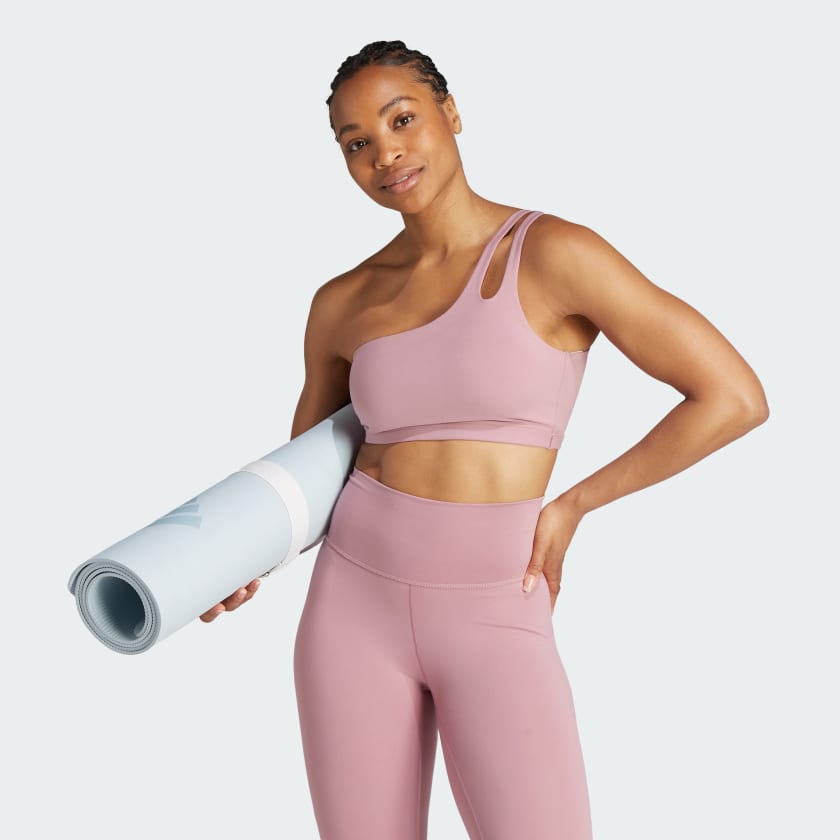 Top Suporte Leve Yoga Studio - Rosa adidas