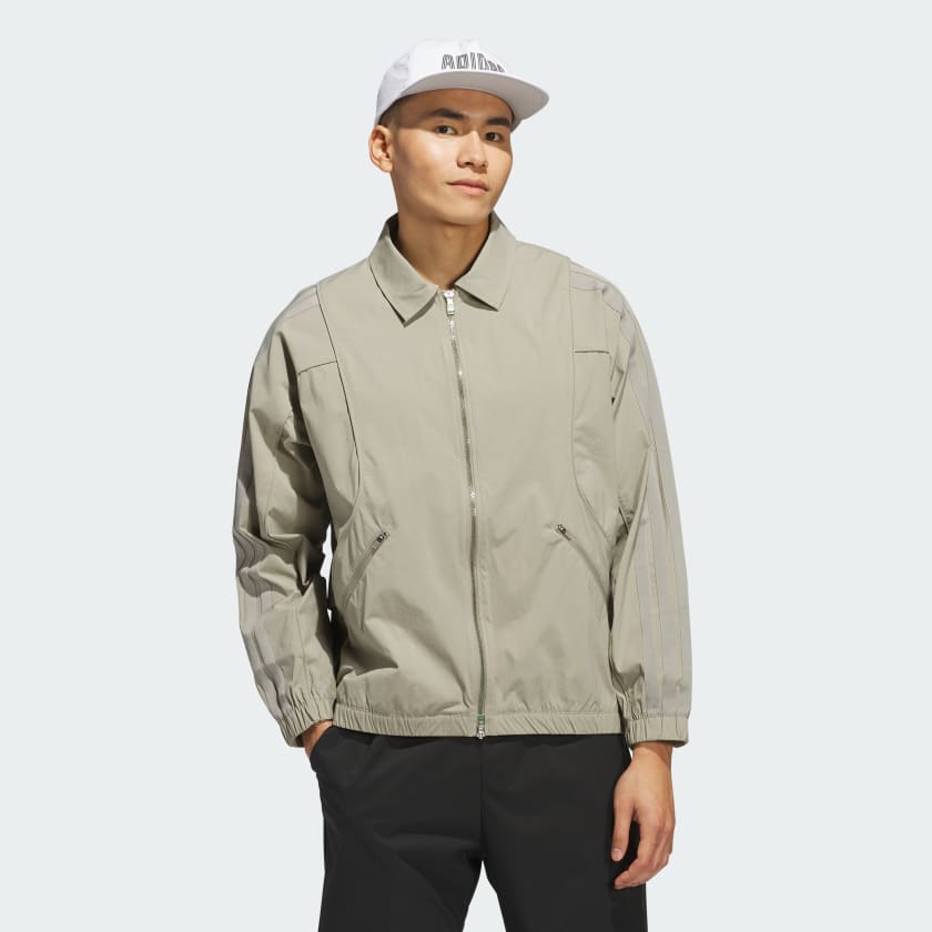 adidas Beyond Full-Zip Jacket - Beige | Free Shipping with adiClub | adidas  US