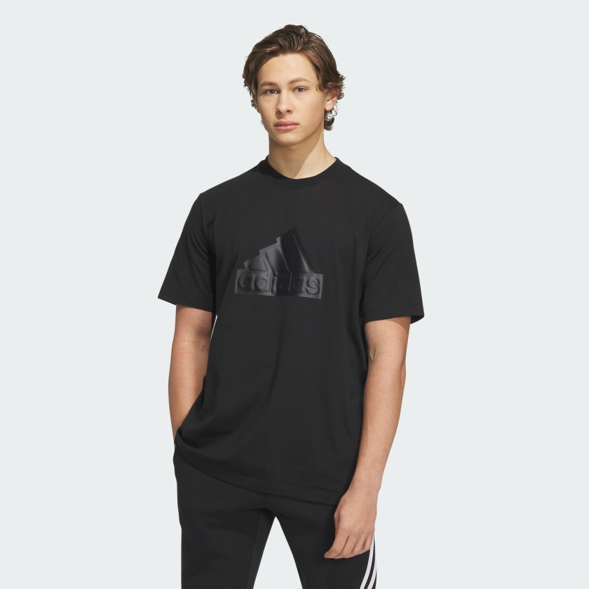 Adidas originals adiplore hoodie 2025 with chest print in blac
