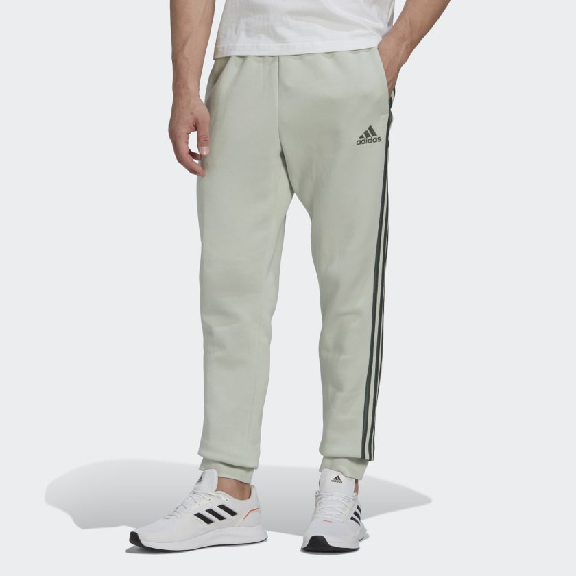 Adidas Women's Plus Size Essentials 3-Stripes French Terry Cuffed Pants