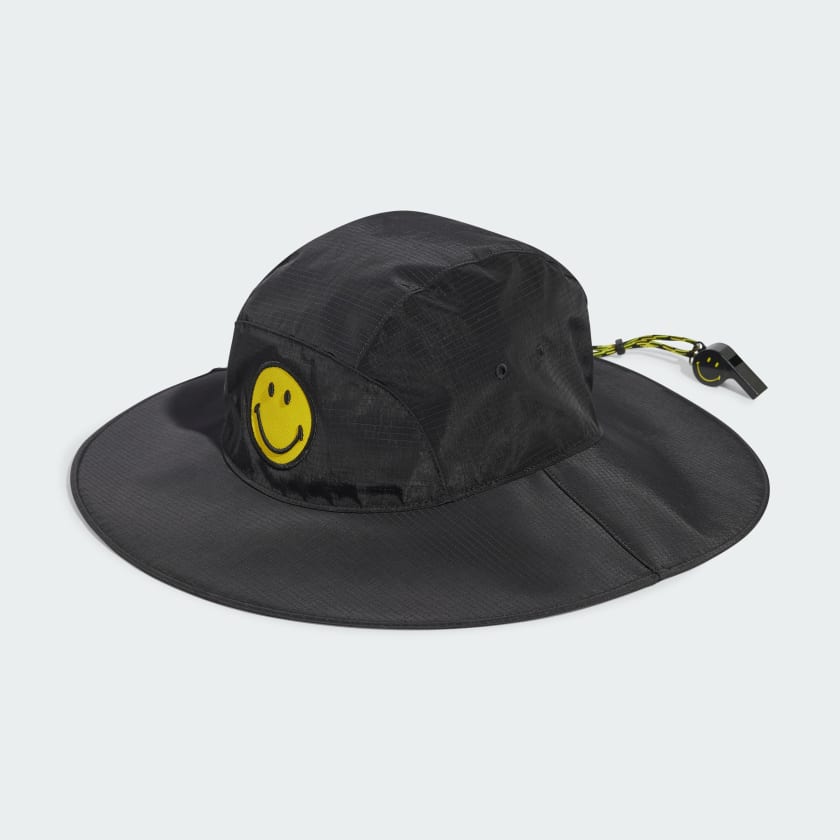 adidas Originals x Smiley Bucket Hat with Whistle - Black