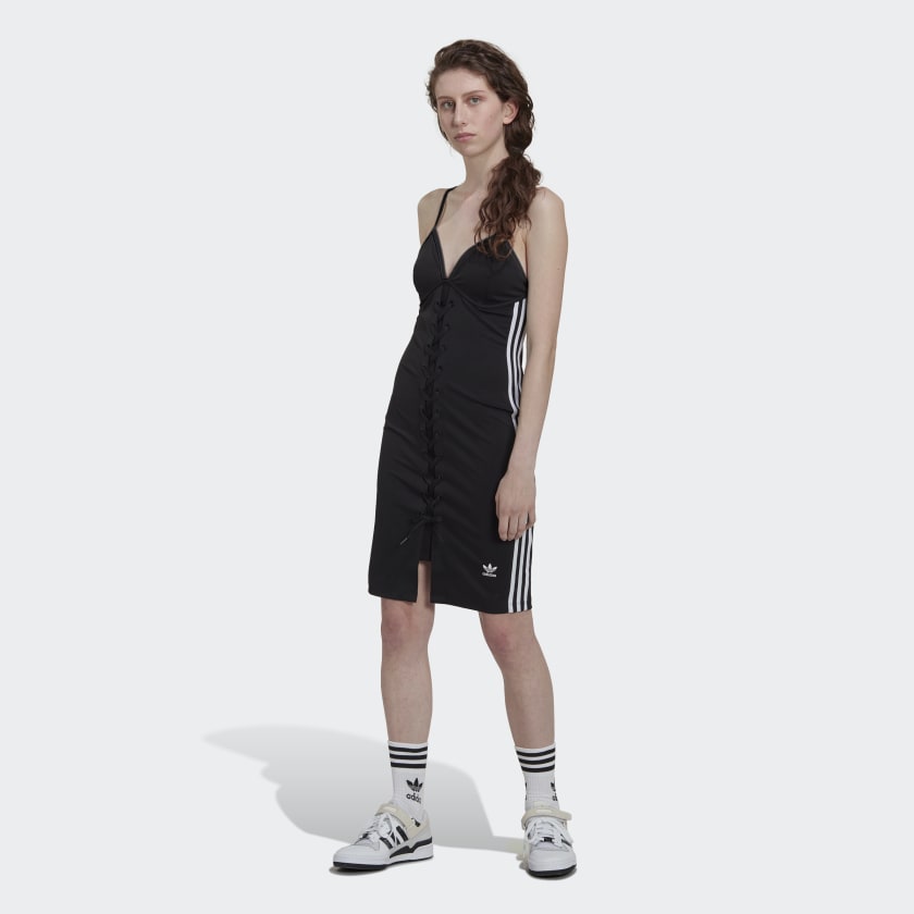 adidas Women's Lifestyle Always Original Laced Strap Dress - Black ...
