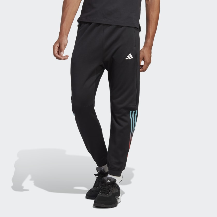 adidas Train Icons 3-Stripes Training Pants - Black