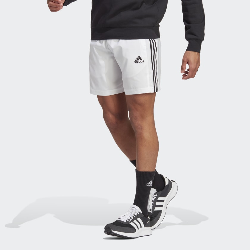 adidas 3-Stripes Shorts - Essentials Chelsea UK | White AEROREADY adidas