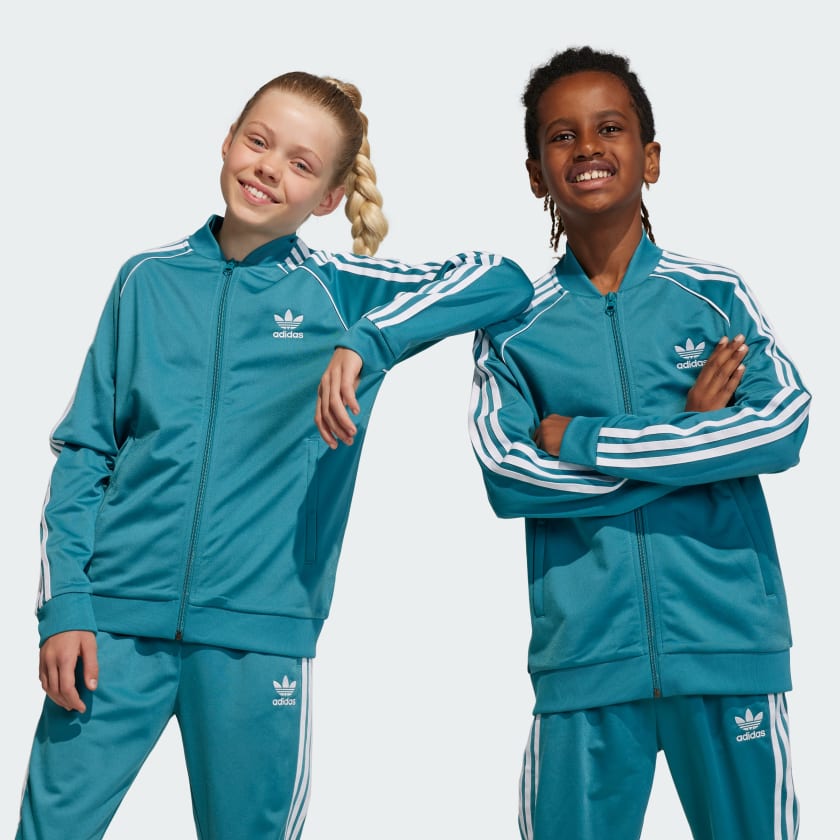 - Turquoise US Adicolor Kids\' Jacket Track Lifestyle | adidas 👕 SST | 👕 adidas