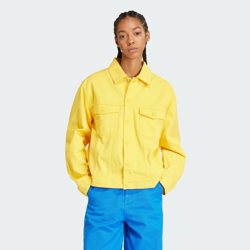 adidas KSENIASCHNAIDER 3 Stripes Dyed Jacket Yellow adidas Thailand