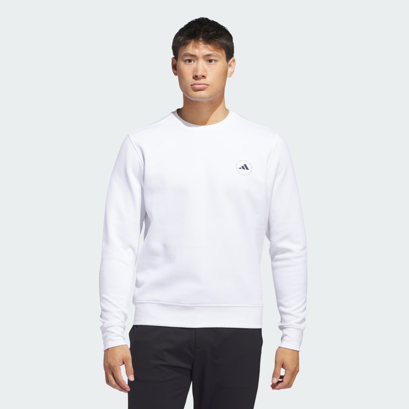 White adidas crew neck cheap