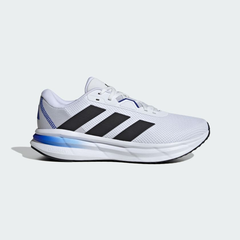 Adidas blue and white running shoes store