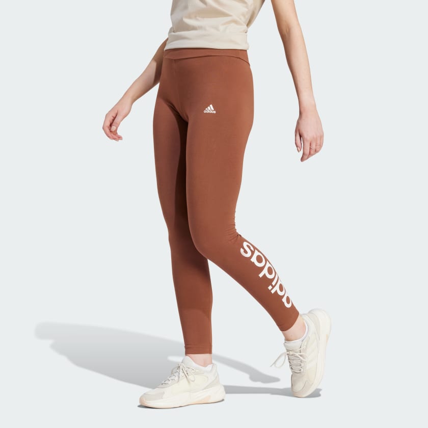 Adidas Women's Essentials Stacked Logo High-Rise Full Length Leggings 