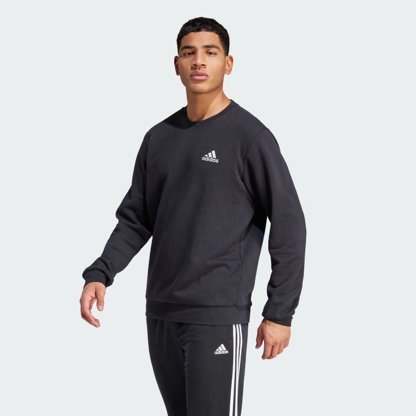 adidas Essentials Fleece Sweatshirt Schwarz adidas Deutschland