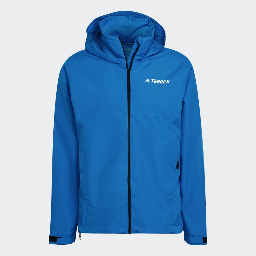 Jacket - adidas Multi adidas Two-Layer Blue Rain | US Terrex | RAIN.RDY Men\'s Hiking