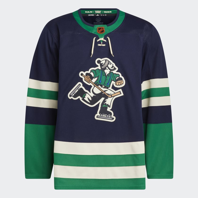 adidas Men s Canucks Authentic Reverse Retro Wordmark Jersey Blue adidas Canada