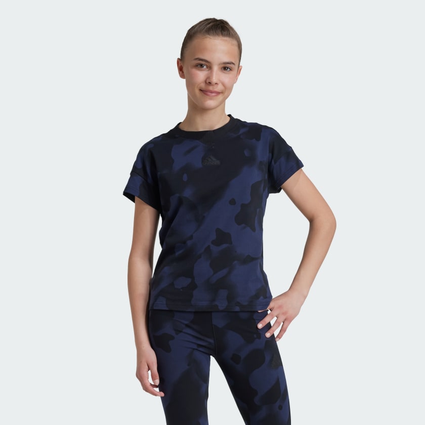 adidas Future Icons Camo Kids Printed T Shirt Schwarz adidas Deutschland