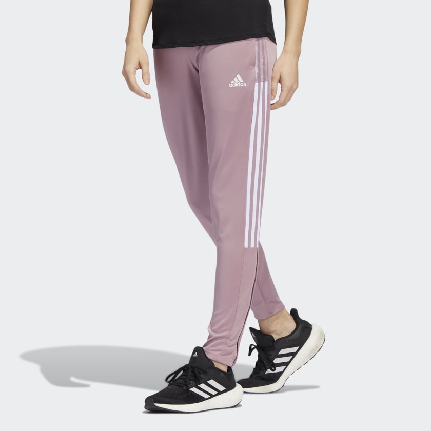  adidas Girls' Tiro Track Pants, Grey Six/Clear Pink