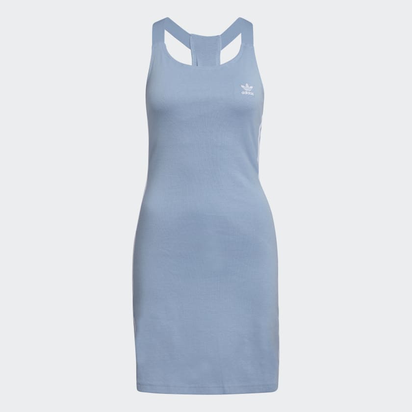adidas Adicolor Classics Racerback Dress - Blue | Free Shipping with ...