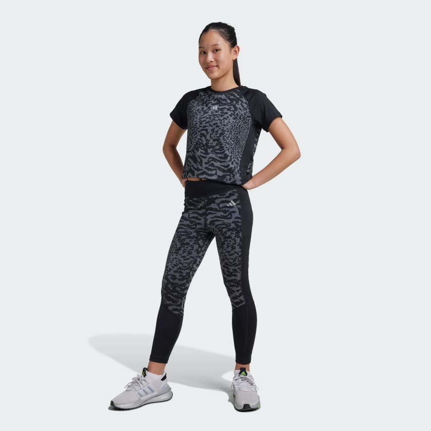 adidas Optime 7 8 Leggings Kids Grey adidas Belgium