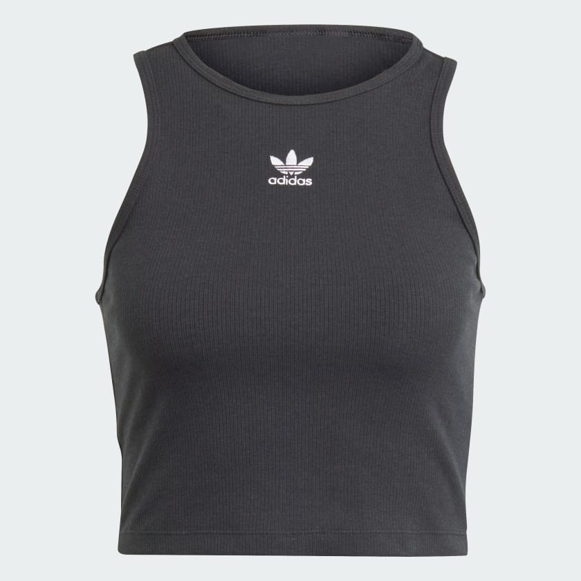 タンクトップ ADIDAS POWER 3S TANK ironstein 5FT1566 Essentials_Rib_Tank_Top_Black_