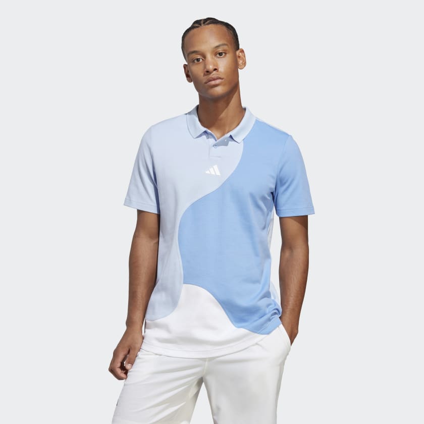 adidas Clubhouse Premium Classic Tennis Colorblock Polo Shirt - Blue |  Men's Tennis | adidas US