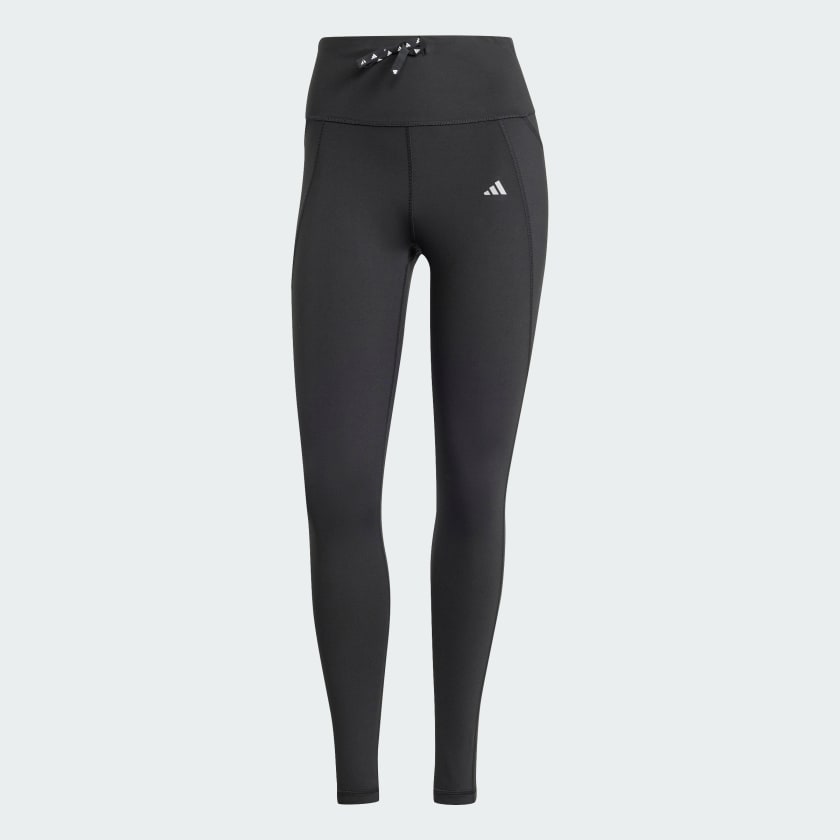 Adidas plain black leggings online