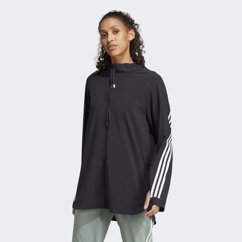 adidas Train Icons Full-Cover Top - Black | Free Shipping with adiClub ...