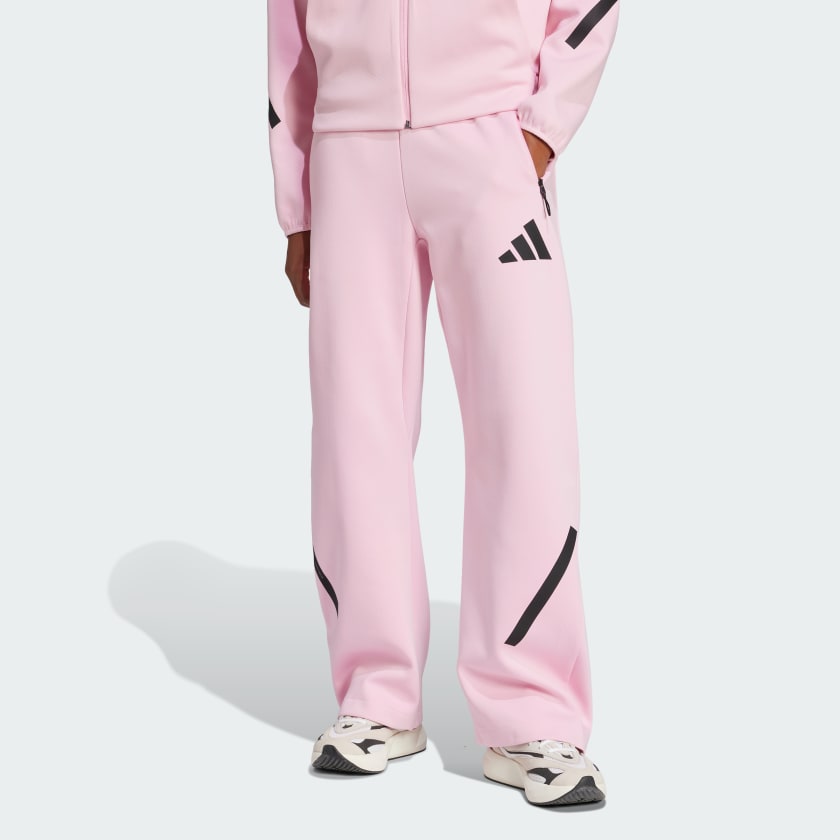 adidas Z.N.E. Barrel Tracksuit Bottoms Pink adidas UK