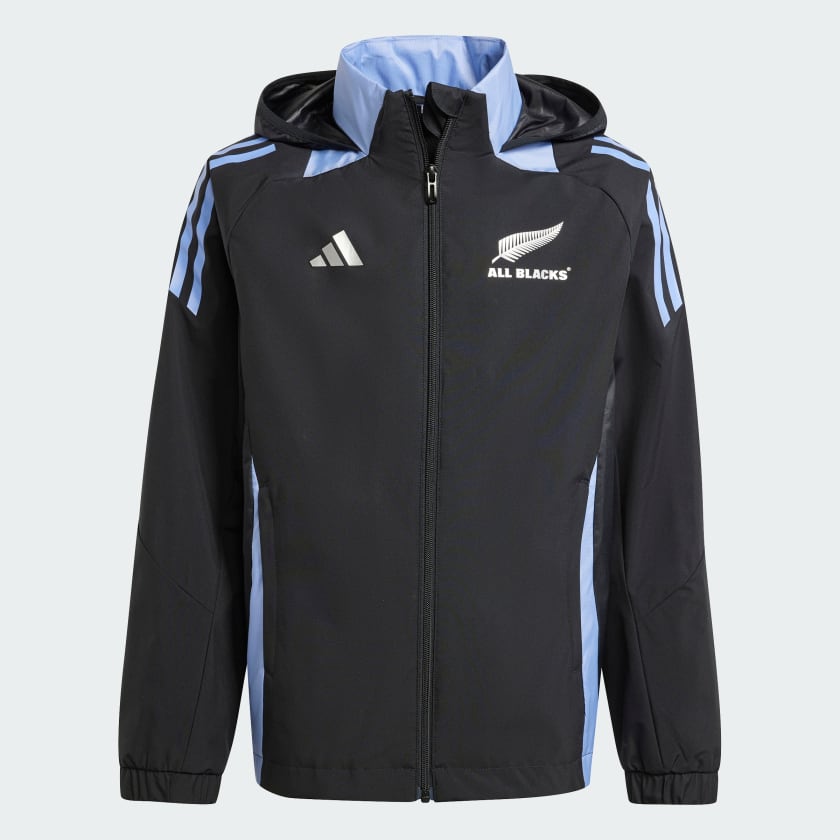 adidas All Blacks Rugby All Weather Jacket Kids Black adidas New Zealand