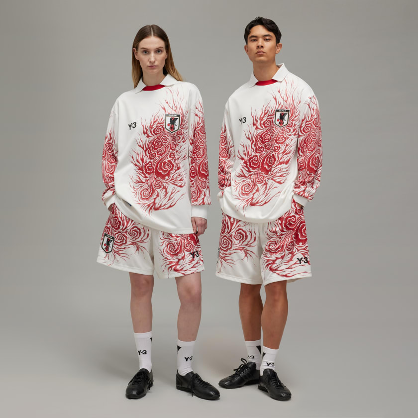 激安人気新品 アディダス ホワイト - グラフィックショーツ JFA Y-3 ウェア