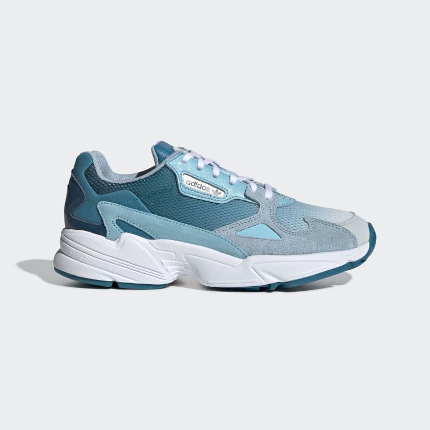 Adidas falcon blue red hot sale