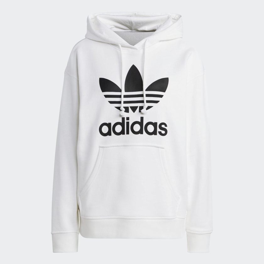 adidas Trefoil Hoodie White Women s Lifestyle adidas US