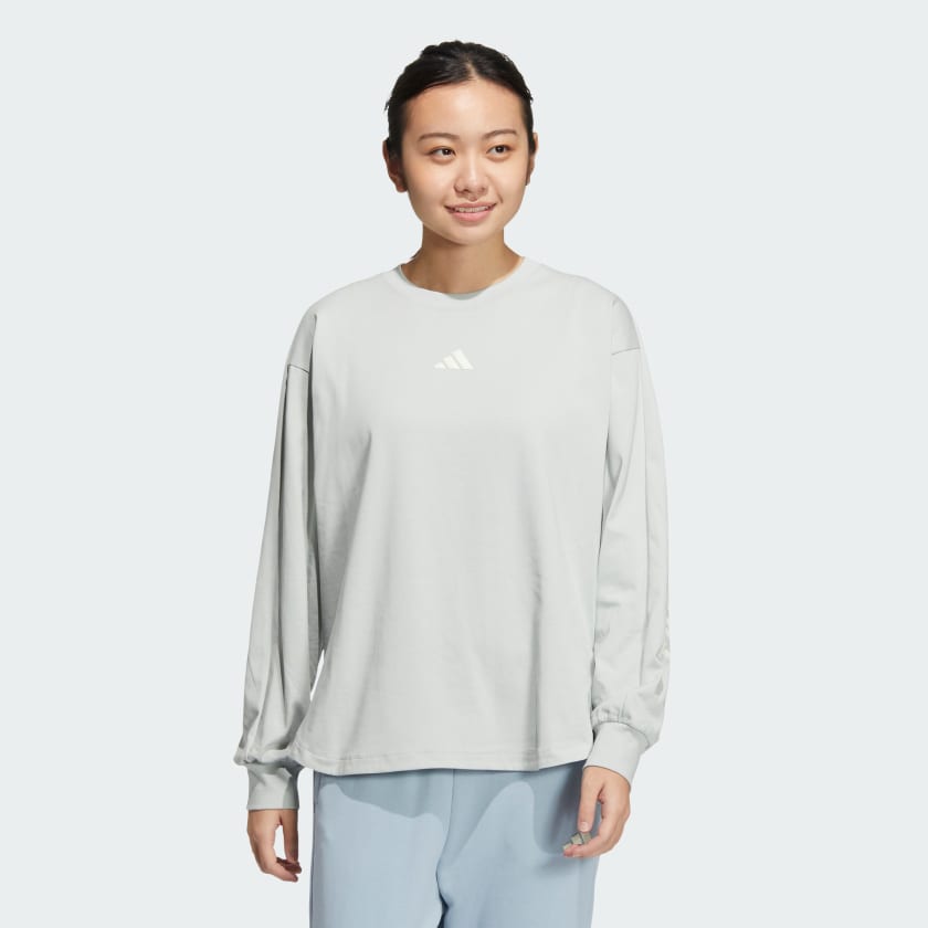 アディダス ワード 長袖Tシャツ - グレー | アディダス ジャパン