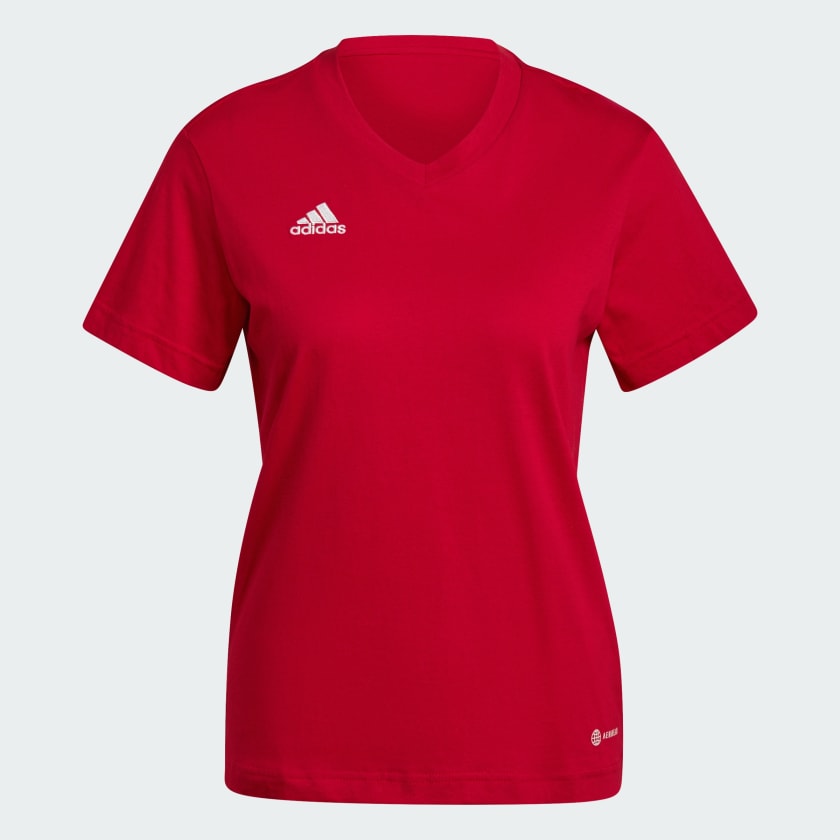 adidas Entrada 22 T Shirt Red adidas UK