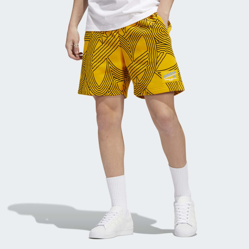 Están familiarizados Marketing de motores de búsqueda vesícula biliar adidas Original Athletic Club Allover Print Shorts - Yellow | Men's  Lifestyle | adidas US