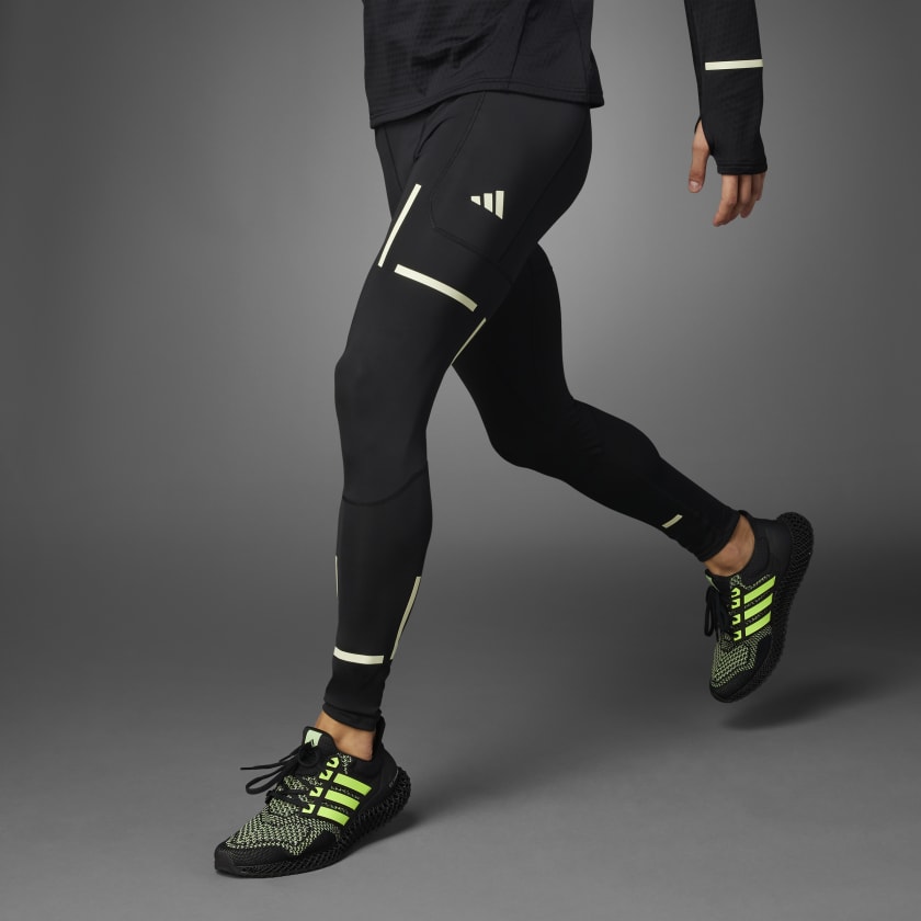 adidas X-City Reflect At Night Running Tights - Black, Men's Running