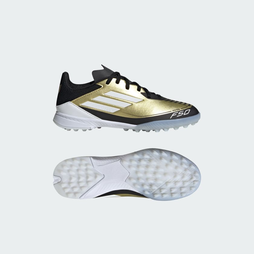 Scarpe da calcio Messi F50 League Turf Kids Oro adidas adidas Italia