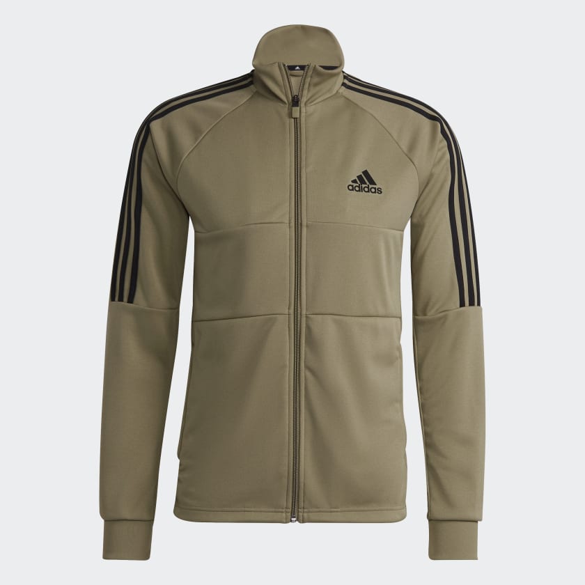 adidas AEROREADY Sereno Cut 3 Stripes Slim Track Top Green adidas Ireland