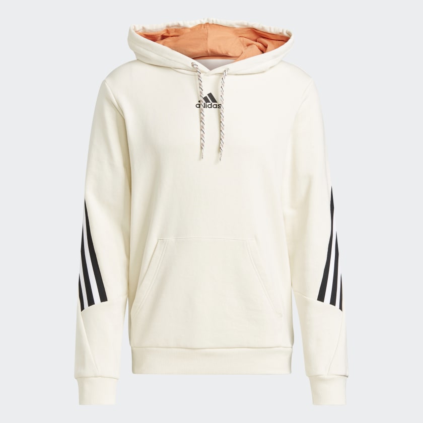 adidas Sudadera con Gorro adidas Sportswear 3 Franjas Tape Summer Blanco adidas Mexico