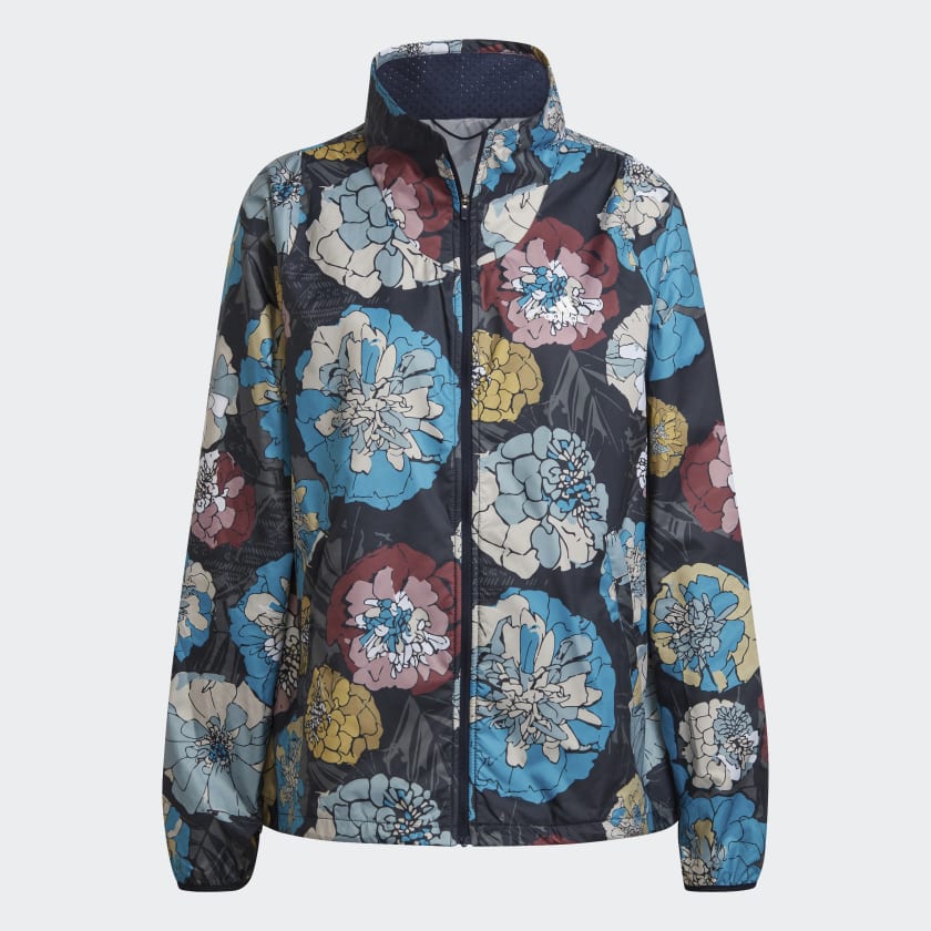 Jaqueta Corrida Run Fast Flower Azul adidas adidas Brasil