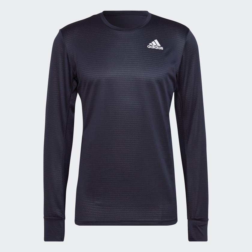 adidas Camiseta Own the Run Manga Larga Azul adidas Colombia