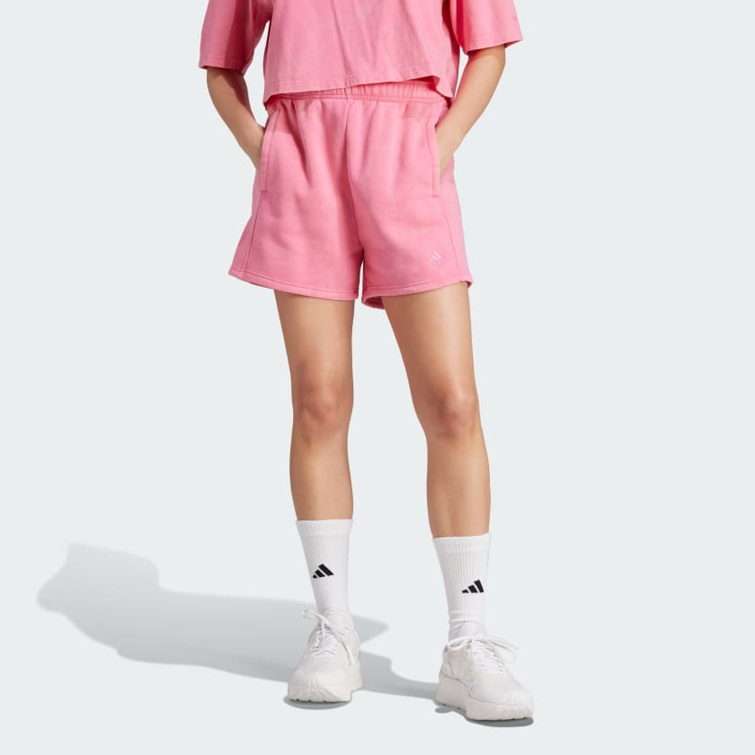 adidas ALL SZN Fleece Washed - | Shorts US Women\'s | Pink adidas Lifestyle