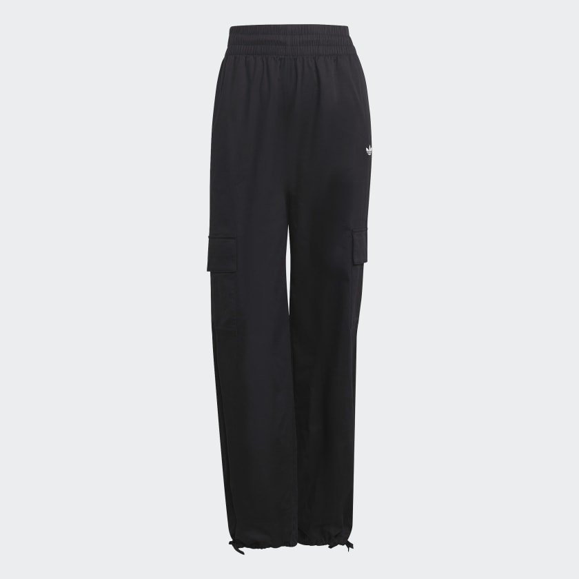 adidas W SAT CARGO PANTS(FAM) BLACK/WHITE 国内発送 Pants adidas Originals Wide Cargo Pant Black | Footshop